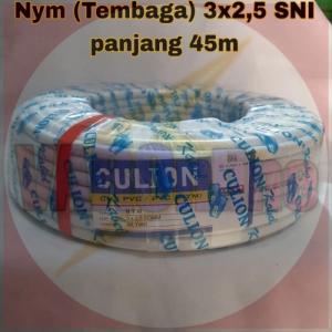 KABEL LISTRIK CULION NYM 3X.2.5 SNI TEMBAGA MURNI DIECER PER 20METER