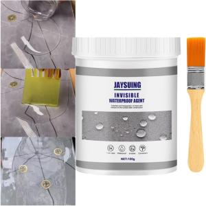 Lem Cat Transparan Anti Bocor Perekat Bening Invisible Waterproof Agent 100 g Kuas