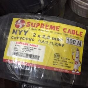 KABEL TUNGGAL NYY 2X2,5MM SUPREME 2X2,5 MM 2X2.5MM ECERAN METERAN TUNGGAL KAWAT