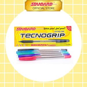 STANDARD PEN TECNOGRIP 12 PCS / 1 LUSIN - Biru