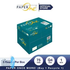 PaperOne Kertas Q4 75gr Copier 1 Box (2500 lembar) Kertas HVS Q4 Kerta