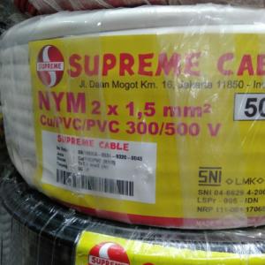 KABEL MURAH SUPREME 2X1,5 PER 10METER