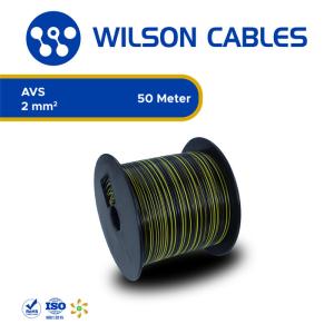 AVS 2 mm2 50 Meter - Kabel Otomotif Wilson Cables - Black-Yellow
