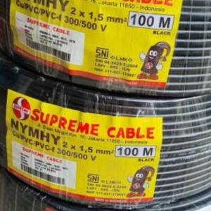 KABEL LISTRIK SUPREME NYMHY 2X1.5MM SNI /PER METER